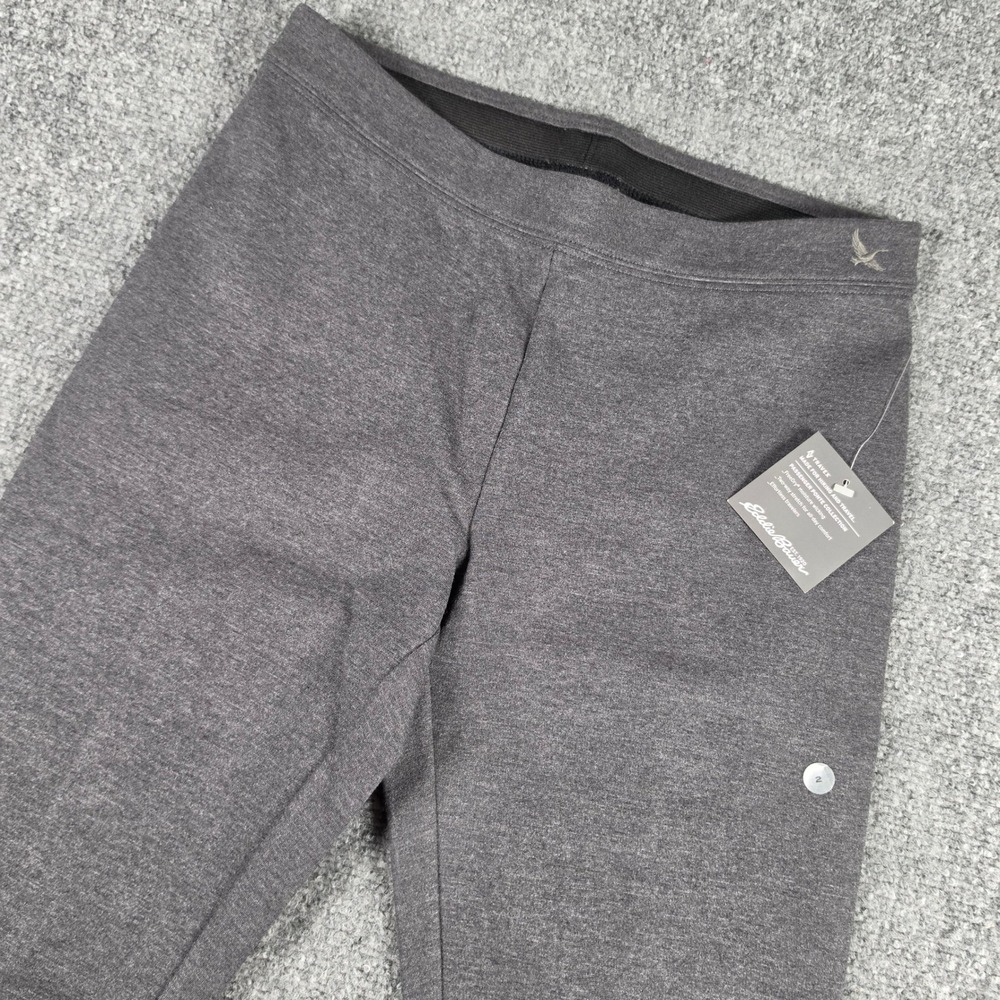 Eddie Bauer Travex Passenger Ponte Pants Womens 2 Gray Skinny Pull On NWT
